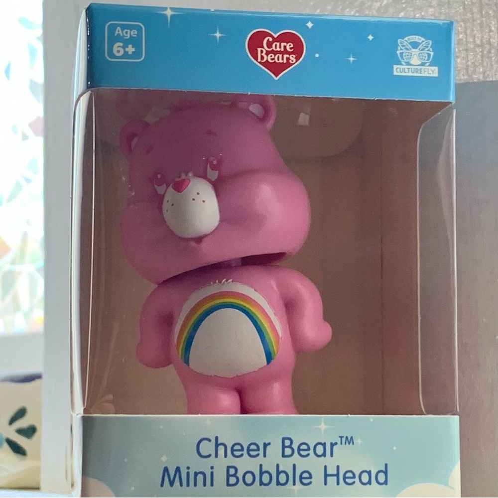 Mini Pink Care Bear bobble Head